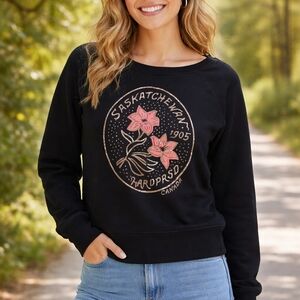 Black Graphic Sweatshirt